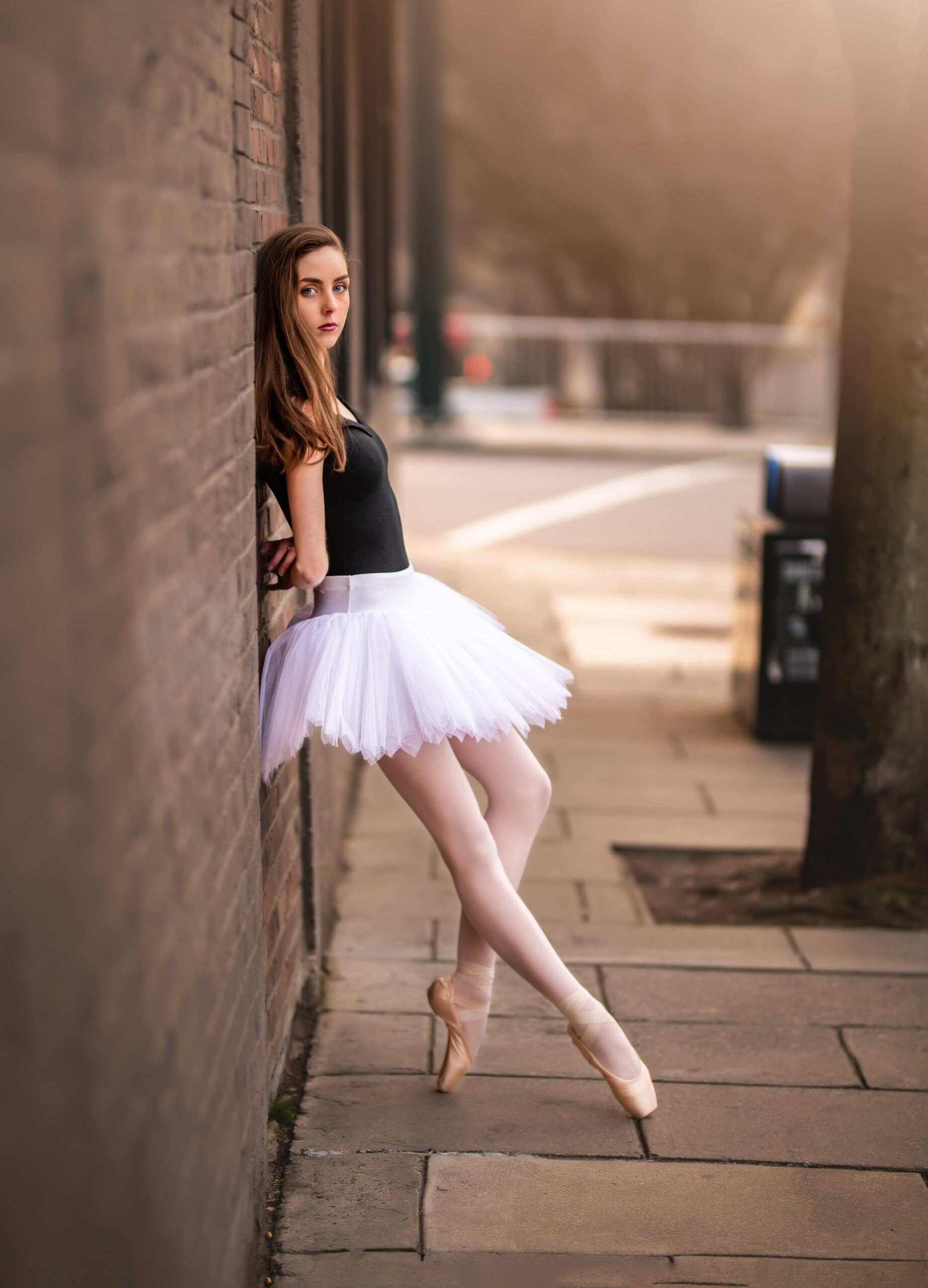 ballerina in the city Asheville Senior Photographer